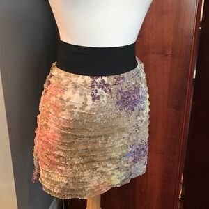EXPRESS BANDED TIERED SKIRT